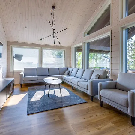 Himoksen Timantti Near Golf Course Incl Sauna, Jacuzzi For Ectra Fee, Terrace Himos